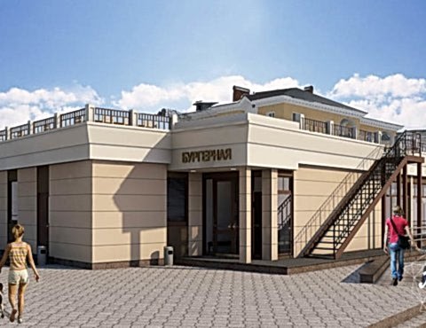 Индивидуальный проект кафе 180м2 на набережной 